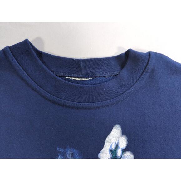 VTG Northern Reflections Sweatshirt XL Wolf Graphic Nature Wildlife Crewneck - Picture 8 of 9